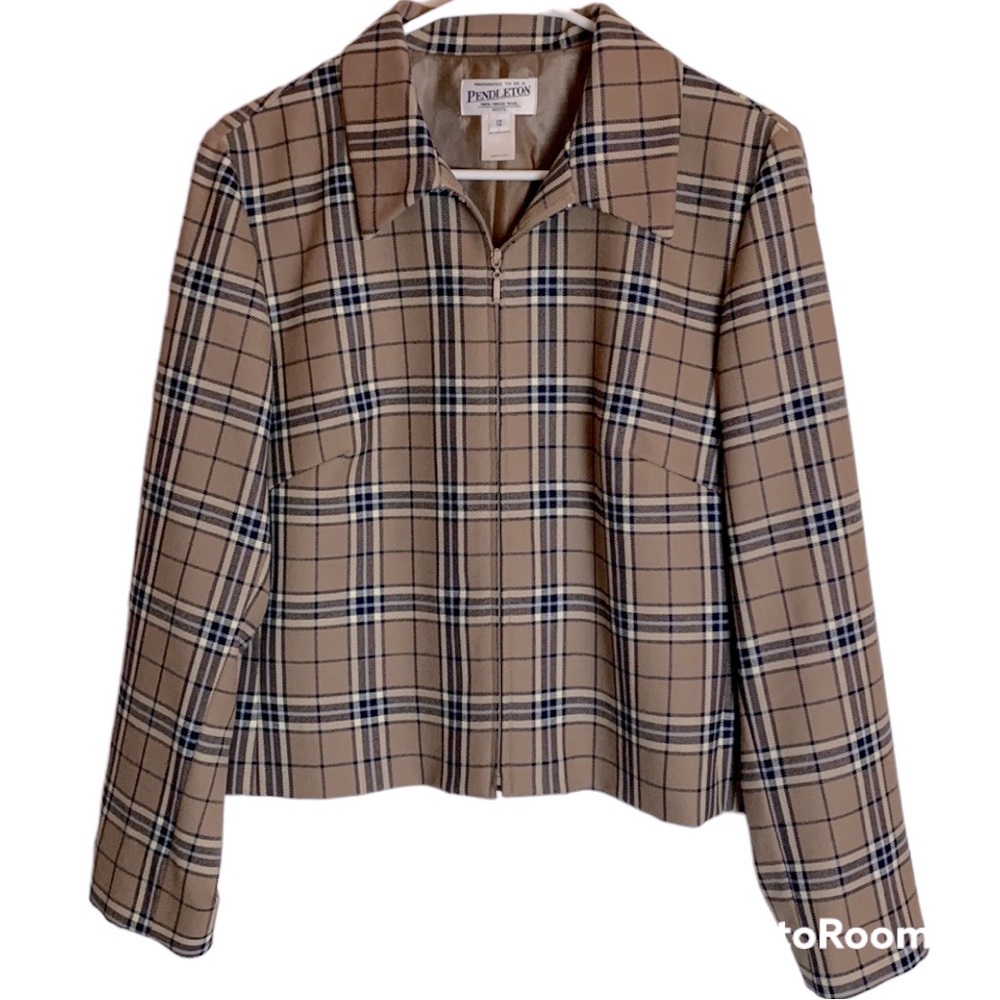 Pendleton Vintage Plaid Wool Jacket